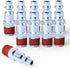 GASHER 1/4-Inch NPT Male Industrial Air Plug - Pneumatic Plugs, 300PSI, Pack of 10