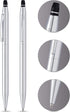 Cross Click Refillable Gel Ink Rollerball Pen, Fine Rollerball, Includes Premium Gift Box - Pure Chrome by Cross