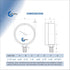 2-1/2" Pressure Gauge, Chrome Plated Steel Case, Dry, 0-100 psi/kPa, Lower Mount 1/4" NPT