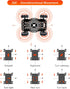 4WD 68mm Omnidirectional Robot Car Chassis Kit with Mecanum Wheels, TT Motor, Aluminum Alloy Metal Platform