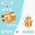3/4" GHT Male x 1" NPT Male LF Brass Garden Hose Fittings Connectors Adapter, Repair Water Hose Connector (Pack of 2) by LitartPRO