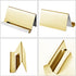 Maxdot 2 Pack Stainless Steel Business Card Holders for Desktop Credit Name Display (Champagne Gold)