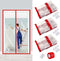 Preboun 1 Set Magnetic Dust Barrier Zipper Door Kit 4' x 7.5'