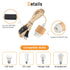Zevnico 15ft Bulb E26 E27 Wood Pendant Light Cord Kit with Shade Ring and ON Off Switch, Hanging Lamp Kit Plug in Cord