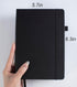 Thick Bullet Dotted Journal with 366 Numbered Pages, A5 Journal for Writing with 100GSM Dot Grid Paper, Leather