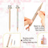 Yeaqee 91 Pcs Bridal Shower Diamond Pen Set, 31 Wedding Crystal Pens, 30 Organza Bags, 30 Cards, Rose Gold