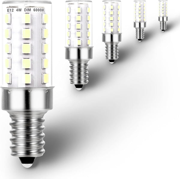 Ziomitus E12 25W-40W 6000K Daylight White Dimmable Led Bulbs Replacement, T6 Small