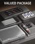 Nicpro 3 Pack 2mm Mechanical Pencils Set with Case, 33 Graphite Lead Refills, 36 Colored Lead, Erasers, Heavy Duty