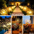 Galavasen 150LED 8 2Pack Solar Fireworks Lights for Outside, Modes Fireworks Solar Lights Outdoor, Fairy Garden Flowers