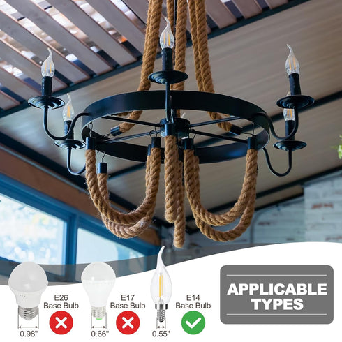 3.94 9 E14 Bulb PATIKIL Tall Candle Covers Sleeves, Pcs Metal Chandelier Socket Sleeves with Dripping Candelabra Base
