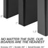 Samsill Durable 0.5 Inch D Ring Binder, Customizable Clear View Binder, Black, Made in the USA, Holds 125 Pages