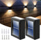 DEMPOWER Solar Outdoor Wall Lights, Up & Down LED Wall Sconce, Warm White