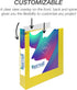 Samsill Durable 1.5 Inch D Ring Binder, Customizable Clear View Cover, Made in the USA, Yellow, Holds 350 Pages