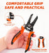 10-22 AWG Wire Stripper Cutter, Multi-Function Hand Tool with Professional Handle Design