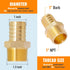 SUNGATOR Hose Barb Fittings, 1-Inch Barb to 1-Inch NPT, Brass Air Hose Repair Fitting Kit (6 Pack)