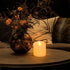 3x3 Flickering Flameless Candles Set of 1, 600 Hours Battery Life with Timer, 3 inch Ivory Candles for Indoor/Outdoor