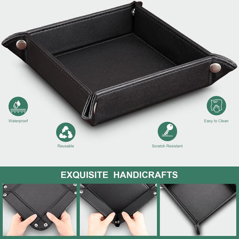 KINGFOM 5 PCS/SET Pu Leather Desk Organizer - File Holder Accessories, Magazine Storage Rack & Pen Holder