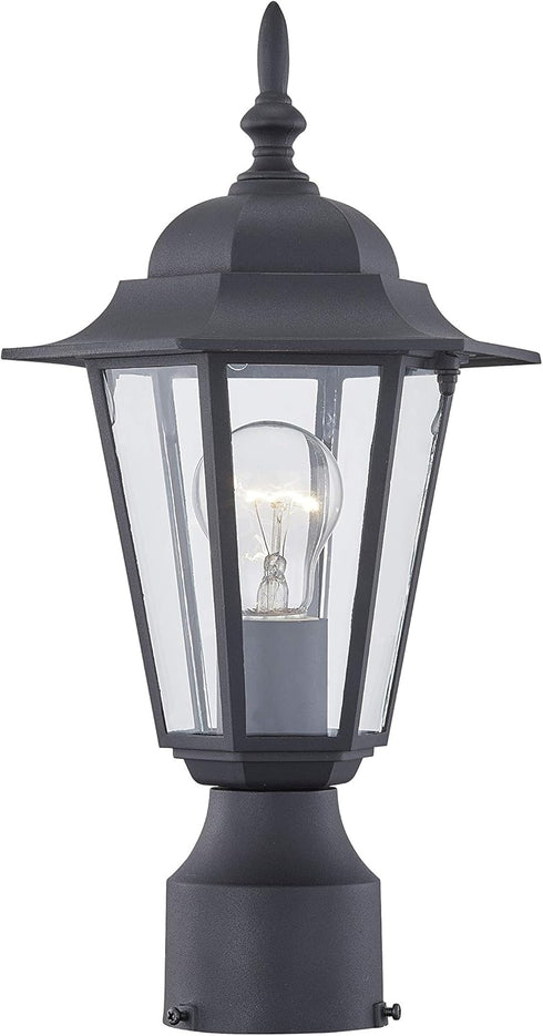 WISBEAM Outdoor Post Light, Pole Lantern, E26 Base 60W Max, Aluminum Housing