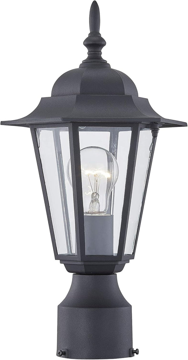WISBEAM Outdoor Post Light, Pole Lantern, E26 Base 60W Max, Aluminum Housing