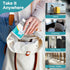 Huazu 100pcs Pack Disposable Flushable Toilet Seat Covers, Biodegradable Seat Covers, Ideal for Airplane Trips Camping