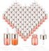 100Pcs 2ml Pink Sample Dropper Bottles Glass Mini Dropper Bottles with White