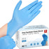 Schneider Blue Vinyl Synthetic Exam Gloves, Medium, Box of 50, 4-mil, Powder-Free, Latex-Free, Non-Sterile