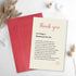 Qiavor Heartfelt Thank You Card for Friend Family Coworker, Poem Appreciation Card for Teacher Doctor Nurse
