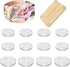 LAIFOOSHEN 12PCS Non-Slip Clear Self-Adhesive Tabs Feet for Cutting Board, 1.6IN &2.4IN Silicone