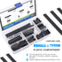 Glarks 120Pcs 2.54mm Straight Single Row PCB Board Female Pin Header Socket Connector Strip Assortment Kit