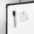 Double-Sided Small White Board, 11" x 7" Mini Hanging Dry Erase Board with Black Frame for Home School Office