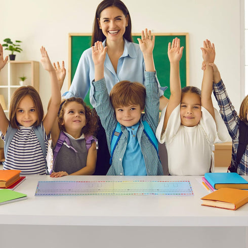 Dry Erase Number Line Board for Students 12 x 5 Inch with 2 Markers - Double Sided Math Manipulatives 0 to 100