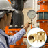 50Pcs 1/4 Flare Cap, Easy Installation Refrigerant Caps for HVAC Valve, Brass O Ring Seal Schrader Valve Caps