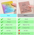BAYTORY 500 Sheets Transparent Sticky Notes, 3 x 3 Glitter Clear Memo Pads, Self-Stick Index Tabs for Bible Accessories