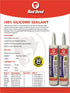 Red Devil 0816 100% Silicone Sealant; Architectural Grade RTV Sealant, 9.8 oz Tube, White, 1-Pack