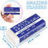 Tamaki 6 Pack Pencil Erasers, Large White Erasers for School Office, Art Erasers for Drawing by Tamaki