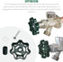 C-134KT-805 Hose Bib Repair Kit - Outdoor Faucet Handle for PRIER-C-134KT-805 with Universal Design Adapter