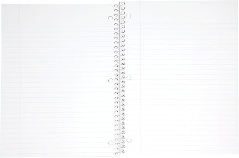 Mead Spiral Notebook, 4 Pack, 1-Subject, Wide Ruled, 70 Sheets per Notebook, 7-1/2" x 10-1/2", Colors Vary (72873)