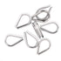 16pcs Wire Rope Cable Clip/Clamp, 16pcs Thimble, 16pcs Aluminum Crimping Loop for 3/16 Inch Wire Rope