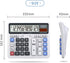 Desktop Calculator with Extra Large LCD Display, 12 Digits Accounting Calculator (OS-2135 Pro-2Pcs)
