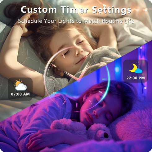 132ft (2 65.6ft), 24V DAYBETTER LED Lights for Bedroom Rolls of Music Sync Color Changing Strip Lights with Remote