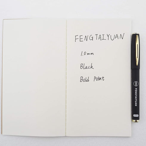 Fengtaiyuan 10P18x12 Gel Ink Roller Ball Pens, Black Ink, Bold Point 1.0mm Writing Pens, Smooth, 12 Pack