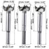 uxcell Forstner Wood Boring Drill Bits 20mm 21mm 22mm Dia. Hole Saw Carbide Alloy Steel Tip Round Shank Cutting for Hinge Plywood Wood Tool 3in1 Set