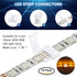 4-Pin 10mm RGB LED Light Strip Connectors, 100 Pieces Solderless Adapter Terminal for SMD 5050 RGB Strips