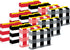 Barker Creek Designer File Folders - Set of 36, Buffalo Plaid & Wide Stripes, Multi-Design Set with Plaids, Stripes on