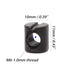 binifiMux 100pcs M6x15mm/25mm/35mm/45mm/55mm/65mm/75mm Baby Bed Crib Screws Hardware Replacement Kit, Black Hex Drive