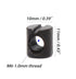 binifiMux 100pcs M6x15mm/25mm/35mm/45mm/55mm/65mm/75mm Baby Bed Crib Screws Hardware Replacement Kit, Black Hex Drive