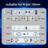 10PCS LED Strip Connectors, 4 Pin 10mm Connectors for LED Light Strips, RGB Strip Connector