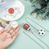 4 Pack 14inch Set BENECREAT Sports Ceiling Fan Pull Chain Basketball Soccer Baseball Rugby Ornaments Pendant Light Pull