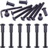 Swpeet 25Pcs M6x55mm Carbon Steel Black Hex Drive Socket Cap Bolts Assortment Kit with 1 Allen Wrench