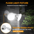 2 Pack 300 Par38 LUTEC Adjustable Twin Par Holder Outdoor Flood Lights, Switch Controlled Security Lights, Floodlights